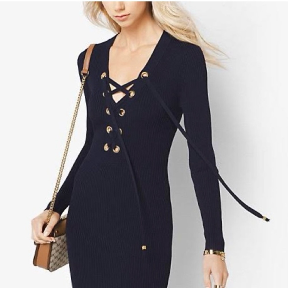 Michael kors long sleeve black  dress